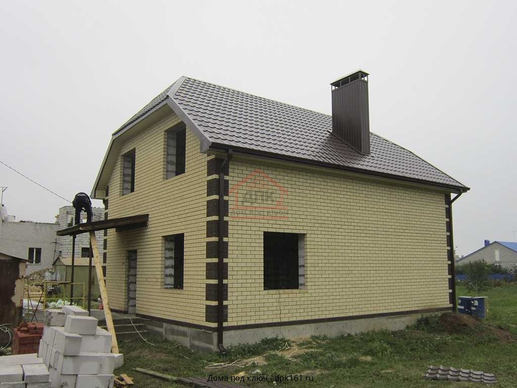 Строительство дома из газоблока с мансардой